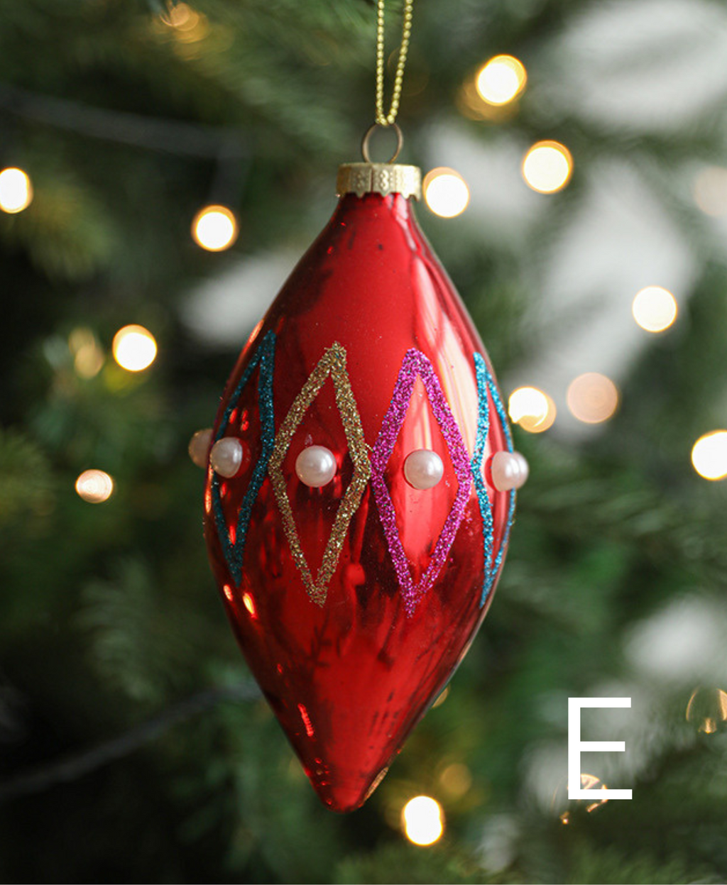 Artistic Glass Ball Christmas Ornament