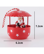 Santa & Snowman Parachute Ornaments