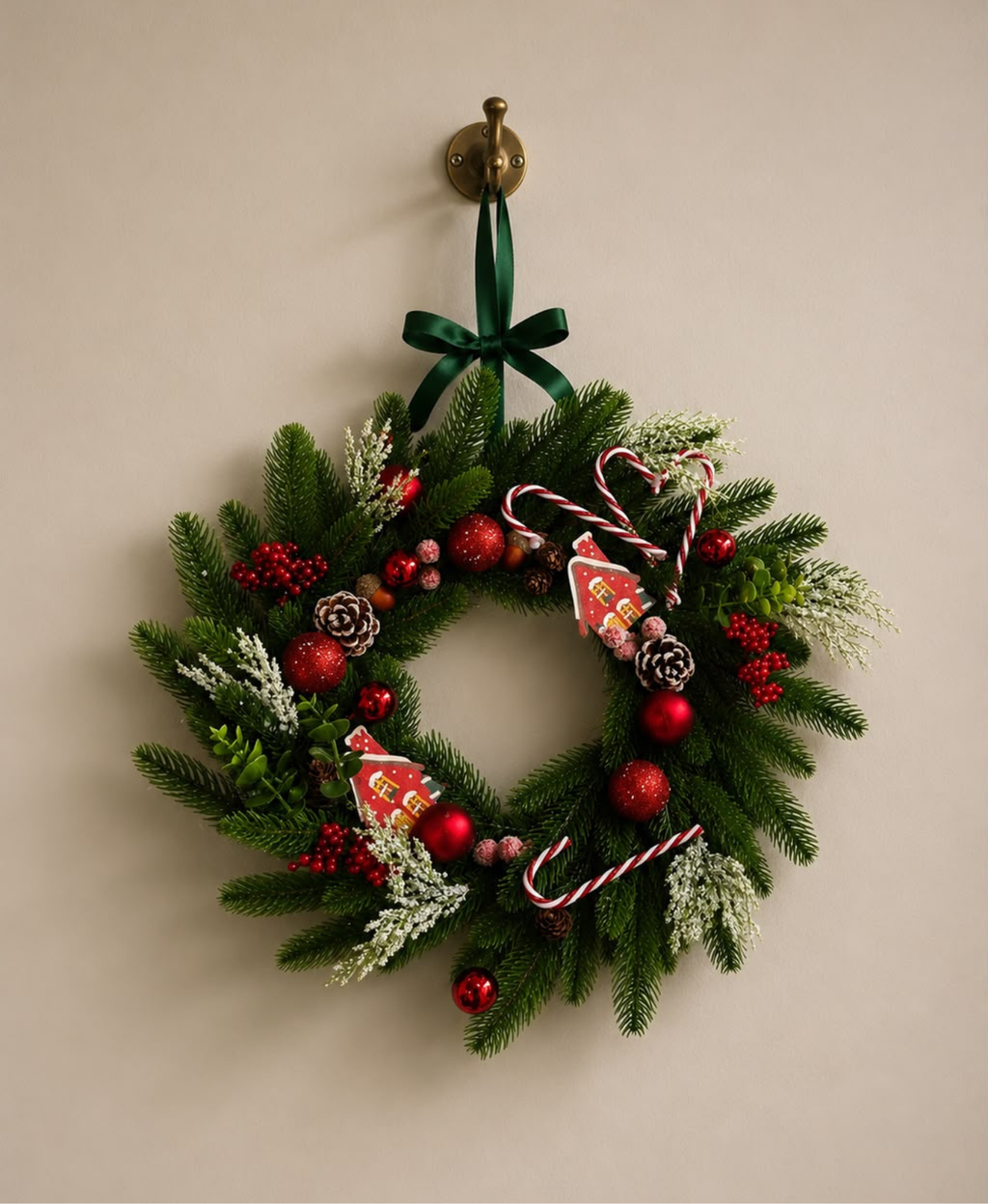 Snowberry Holiday Wreath