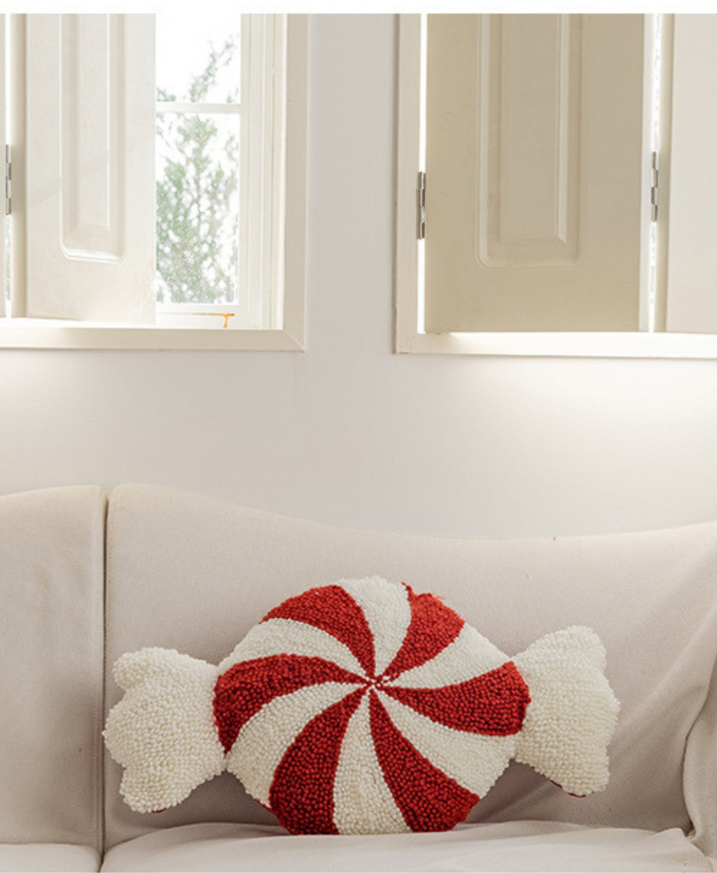 Christmas Candy Puff Pillow