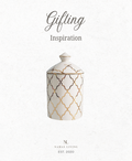 GIFTING INSPIRATION - White and Gold Premium Storage Jar