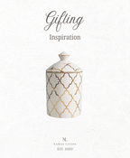 GIFTING INSPIRATION - White and Gold Premium Storage Jar