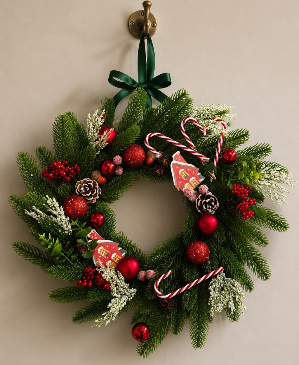 Snowberry Holiday Wreath
