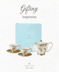 GIFTING INSPIRATION - White and Gold Floral Afternoon Tea Set