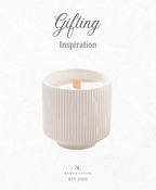GIFTING INSPIRATION - White Contemporary Candle