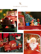 Santa's Truck Holiday Light and Music Box