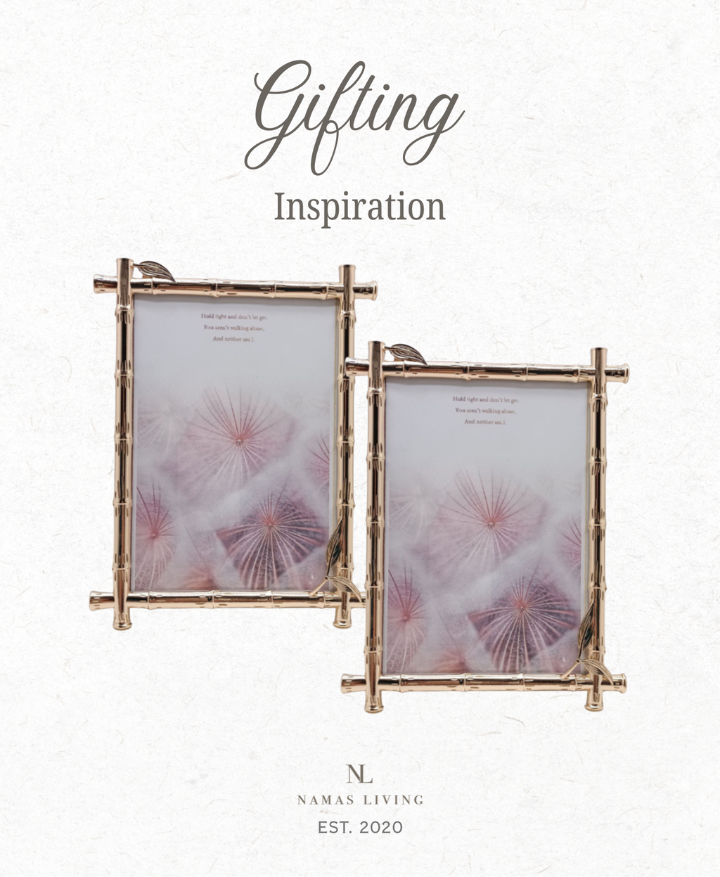 GIFTING INSPIRATION - Gold Bamboo Picture Frame