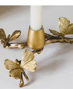 Ginkgo Butterfly Candle Holder