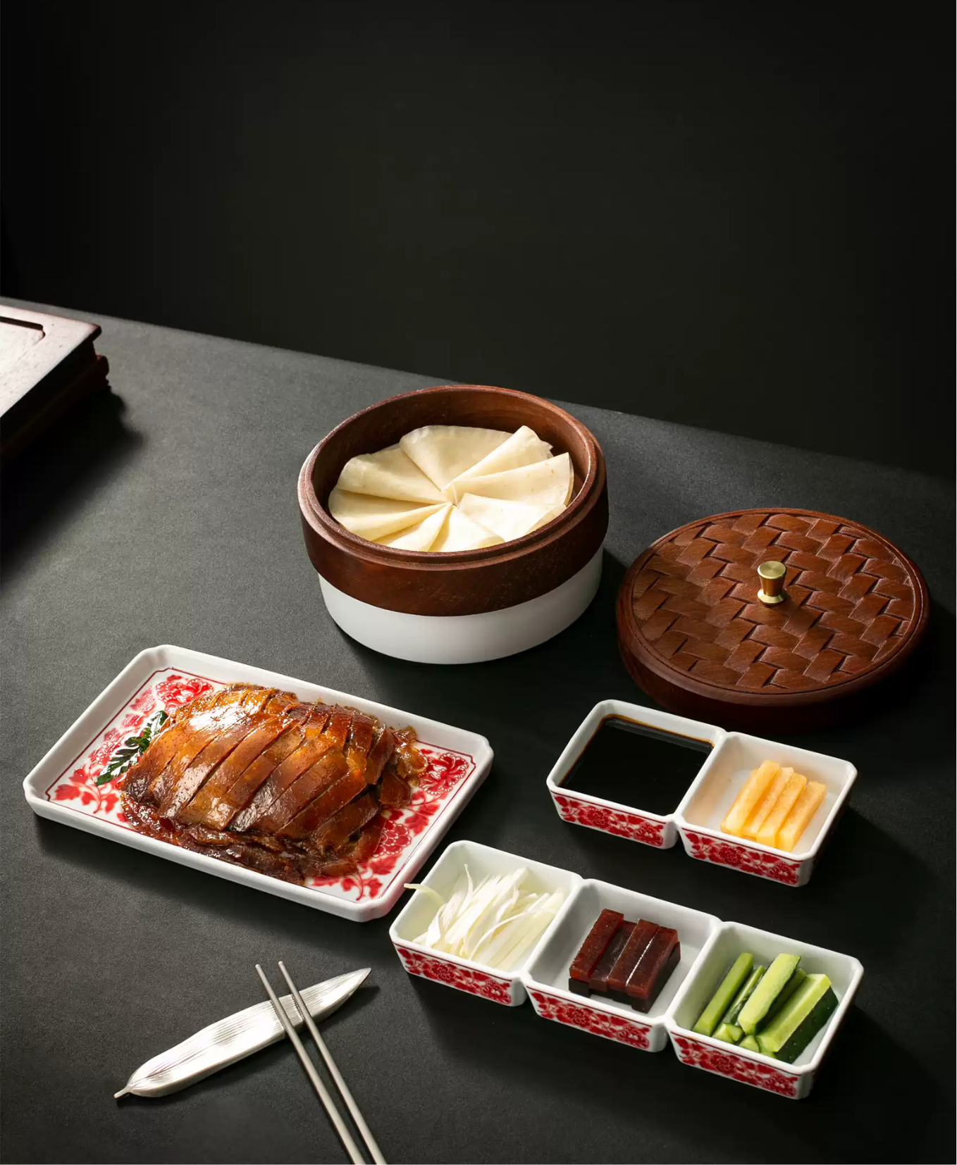 Wooden Peking Duck Serving Set