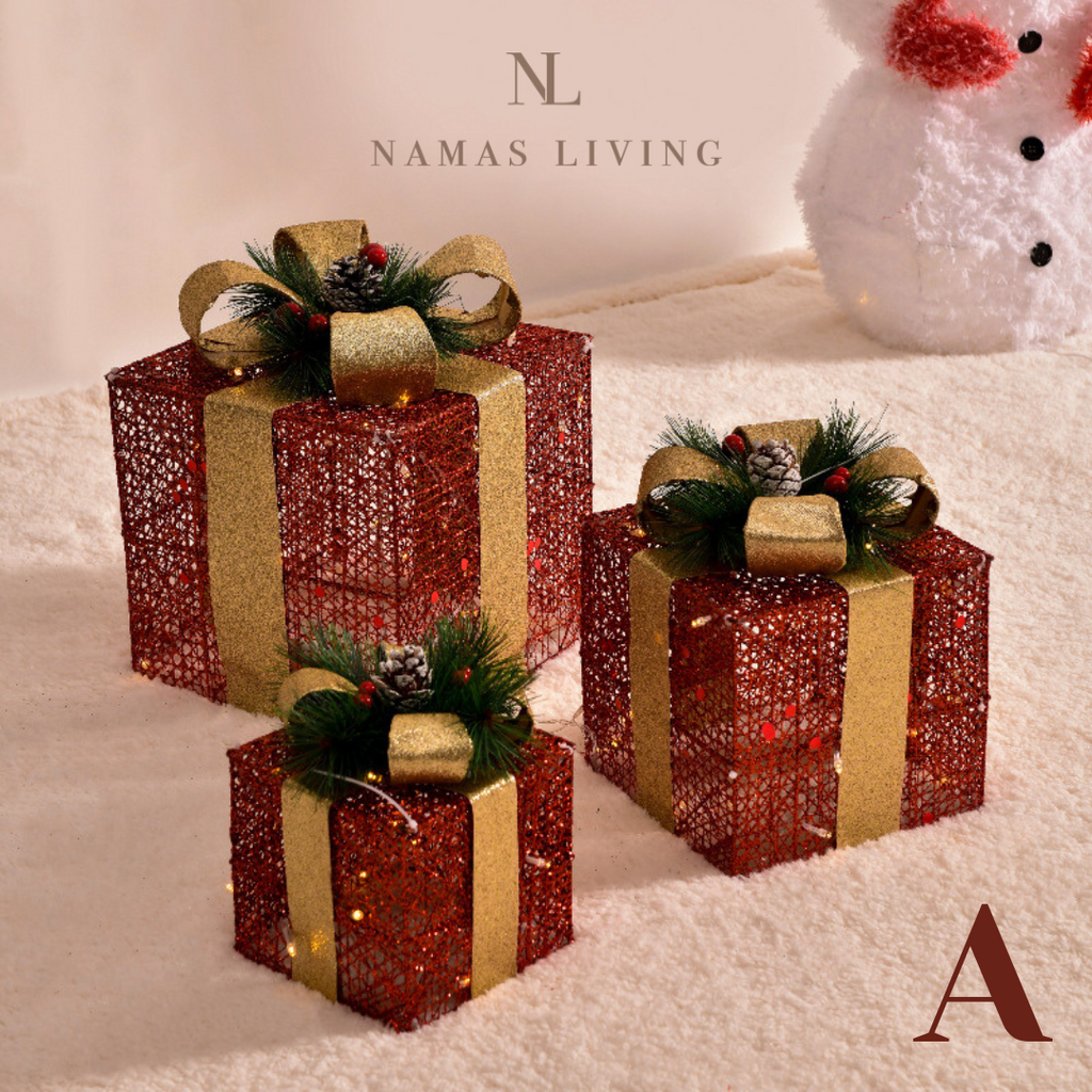 Luminous Christmas Tree Gift Box Decoration