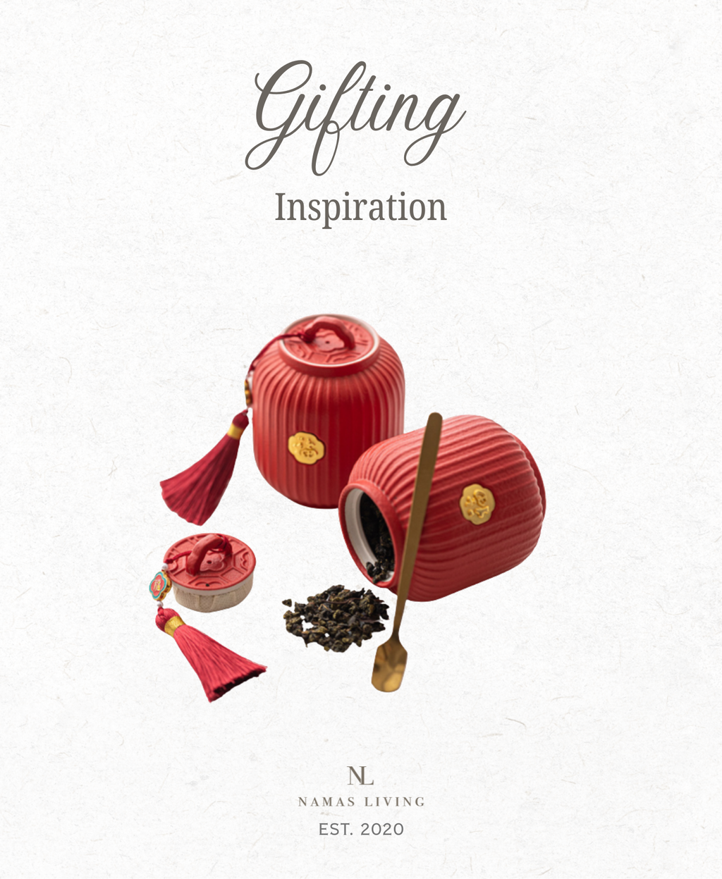 GIFTING INSPIRATION - Red Fu Lantern Tea Canister