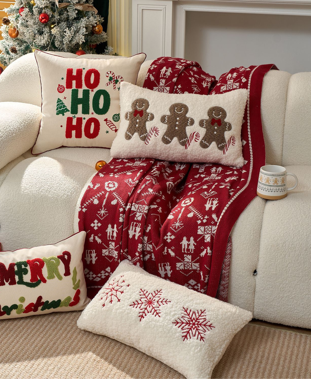 Ho Ho Holiday Pillow Cover