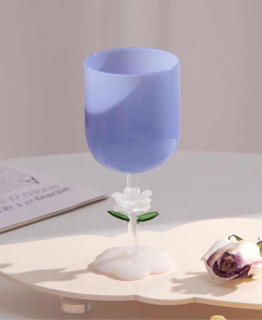 GIFTING INSPIRATION - Blue Jade Bloom Wine Glass