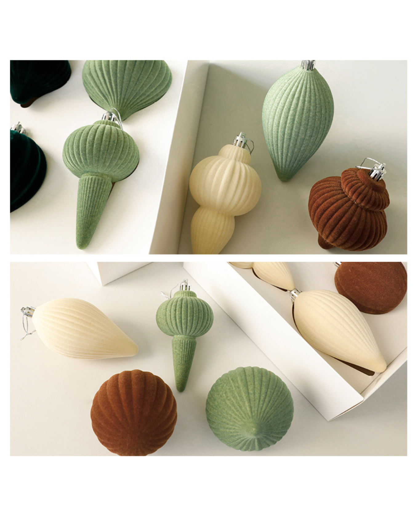 Simple Velvet Christmas Ball Set