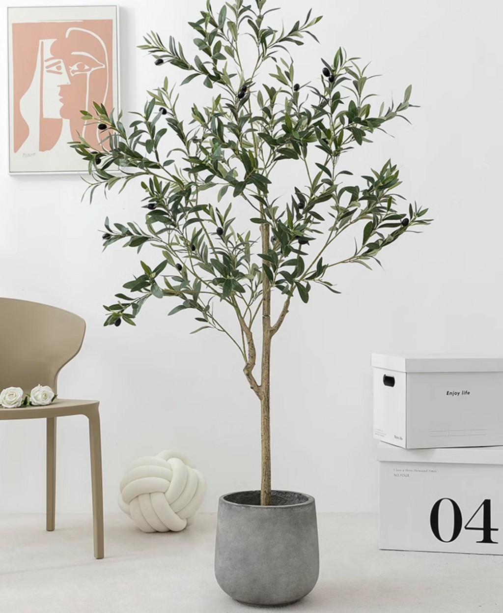 Olive Tree Faux Artificial Plant
