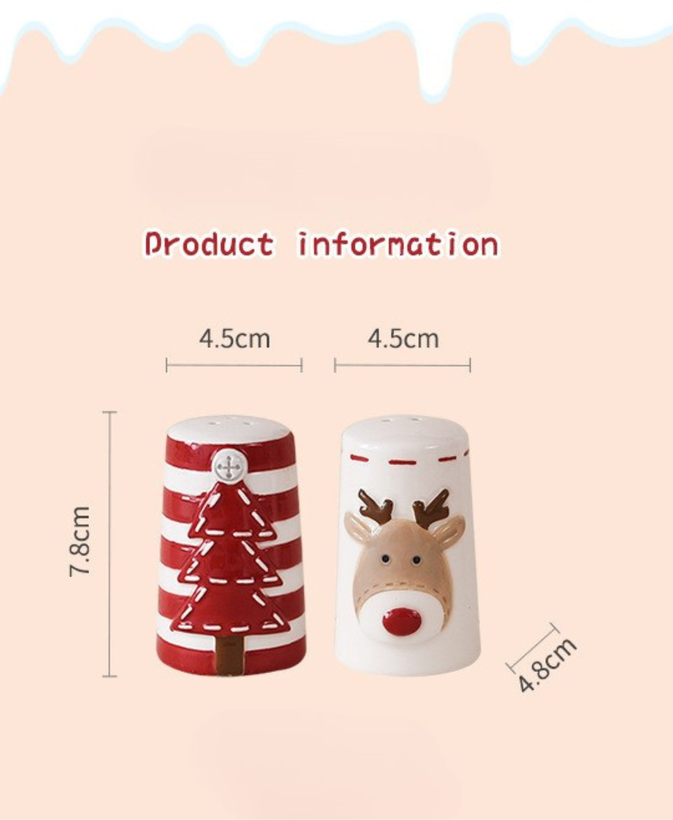 Reindeer Pines Salt & Pepper Set