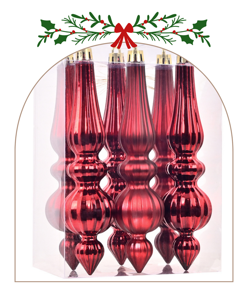 Elegant Cone & Drop Christmas Set