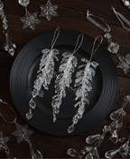 Frosted Crystal Christmas Ornament