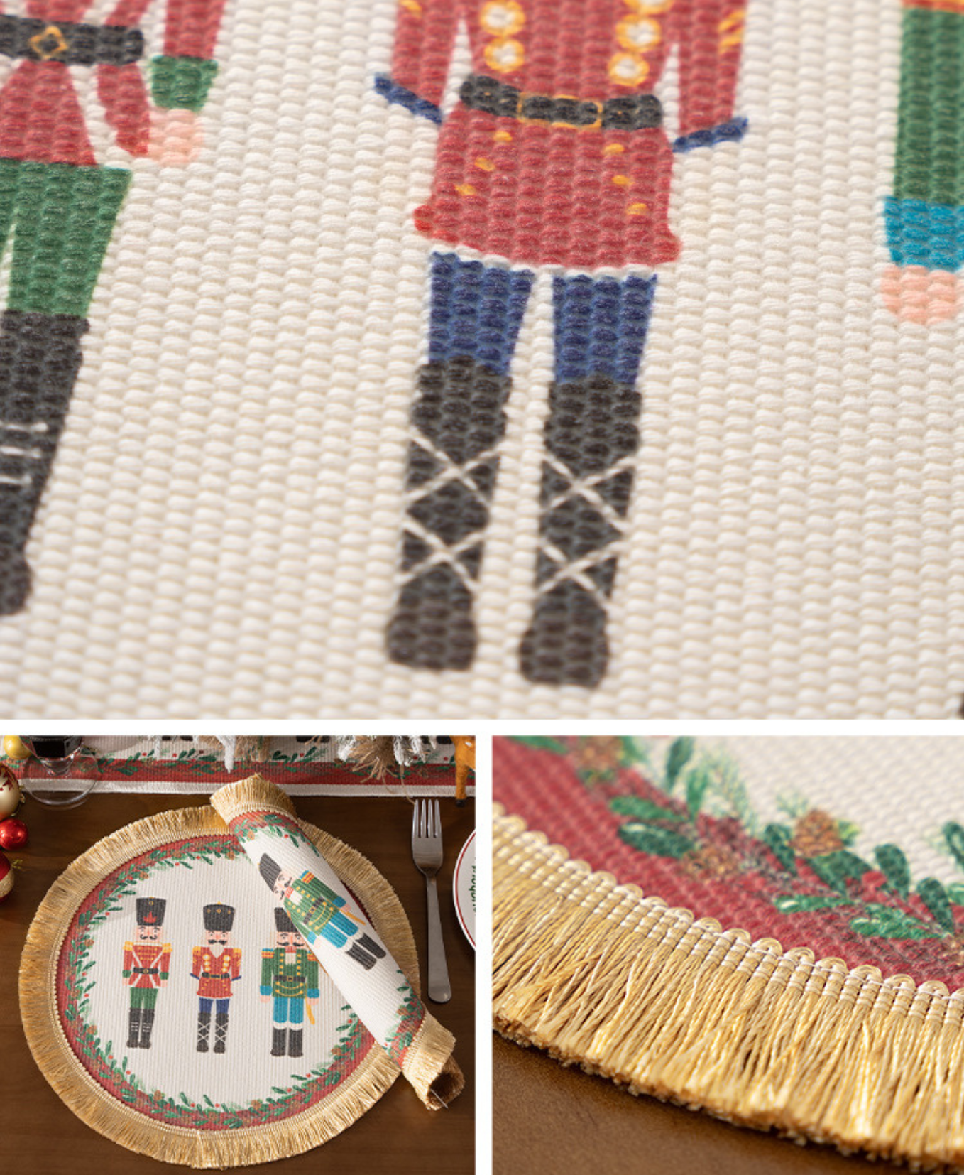 Classic Round Nutcracker Placemat