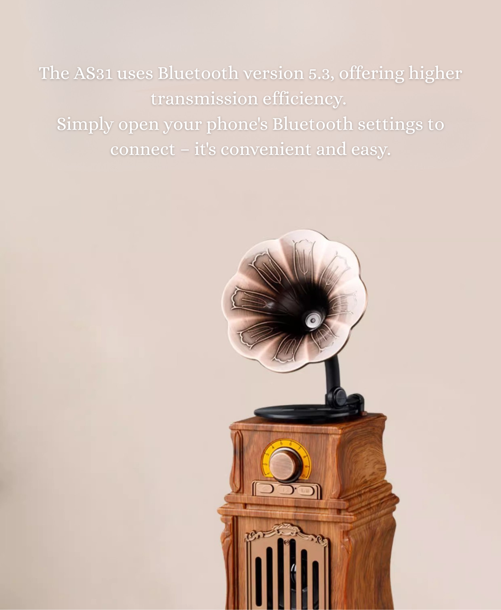 GIFTING INSPIRATION - Vintage Gramophone Bluetooth Speaker