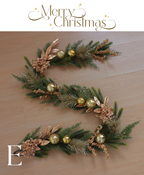 Golden Hydrangea Holiday Wreath