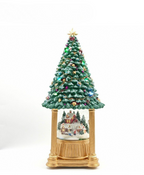 Christmas Village Tree Music Box
