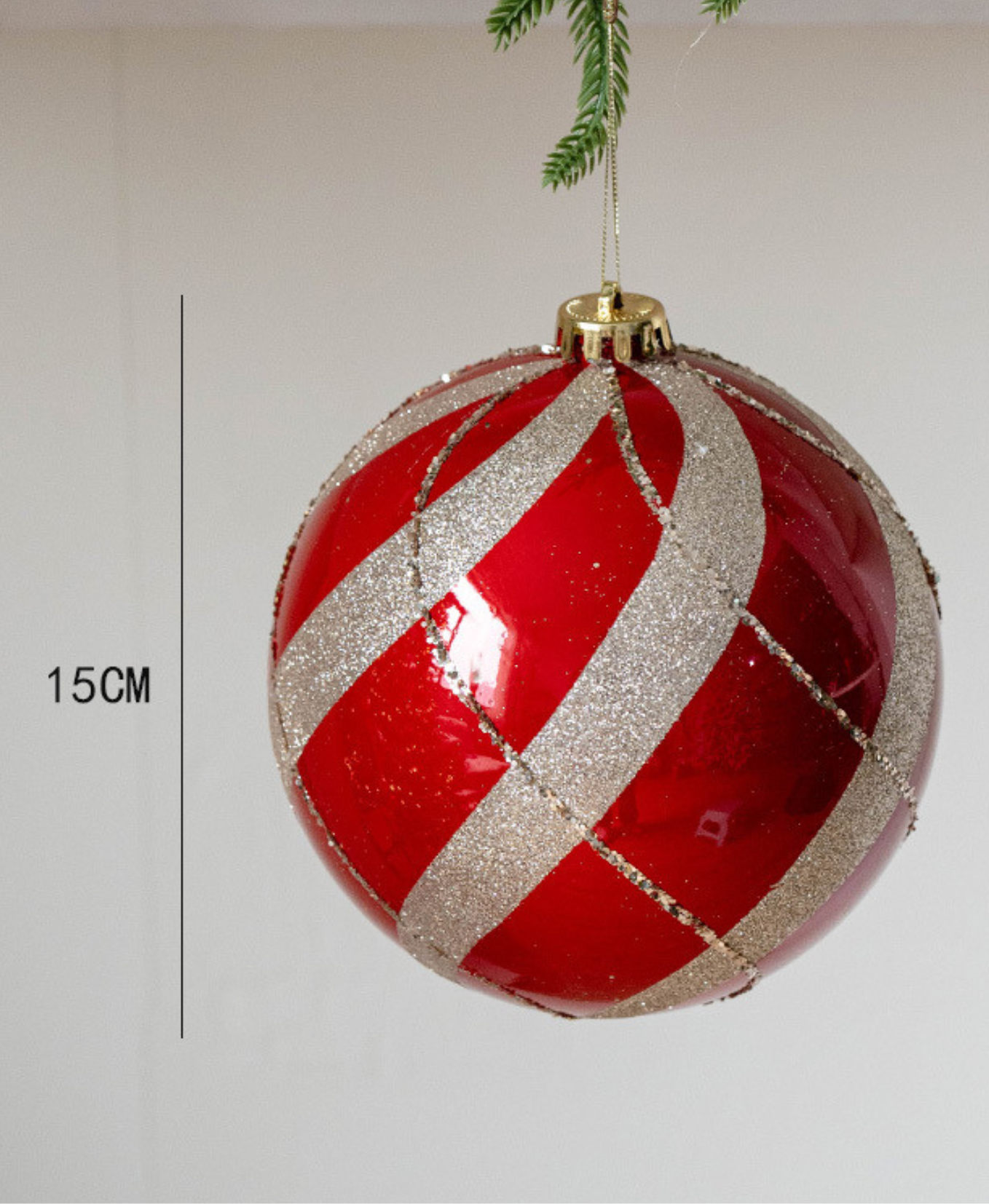 Red & Green Christmas Ball Garland
