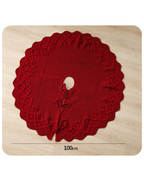 Simple Knit Wool Christmas Tree Skirt