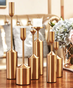 Gold Candleholders Set