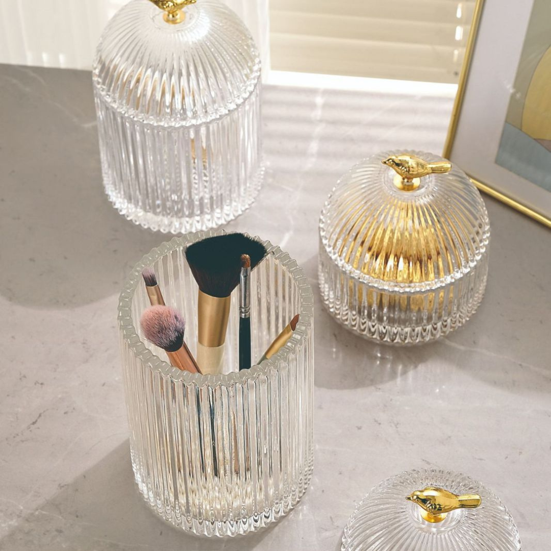 Crystal  Glass Storage Jar