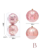 Sweet Pink Christmas Ornament Set