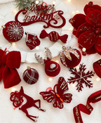 Velvet Maroon Holiday Ornament