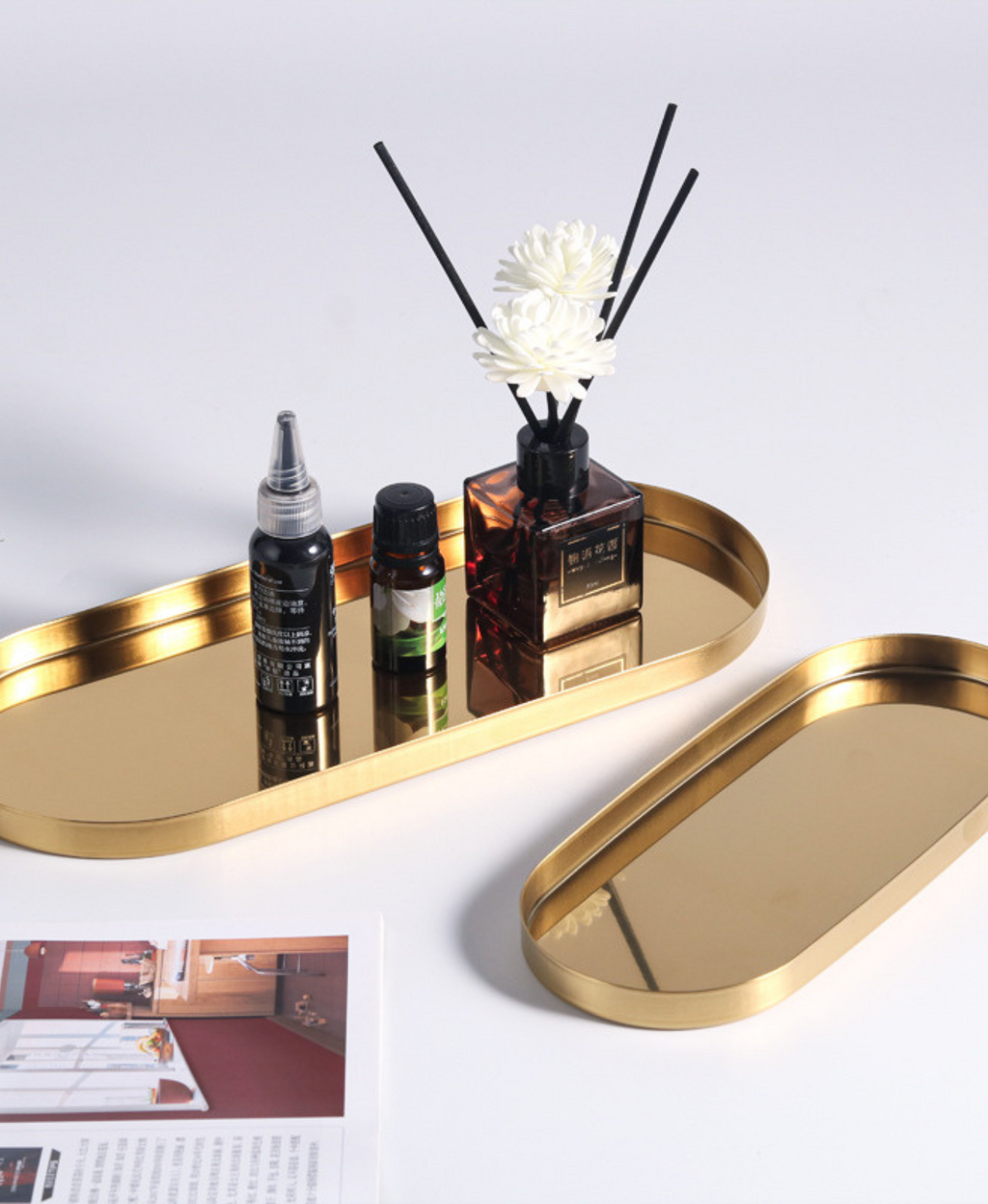 GIFTING INPSIRATION  - Golden Luxe Oval Tray