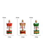 Mini Christmas Carousel Ornament Set