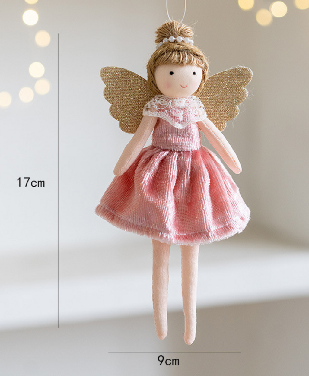Blushing Charm Angel Ornament