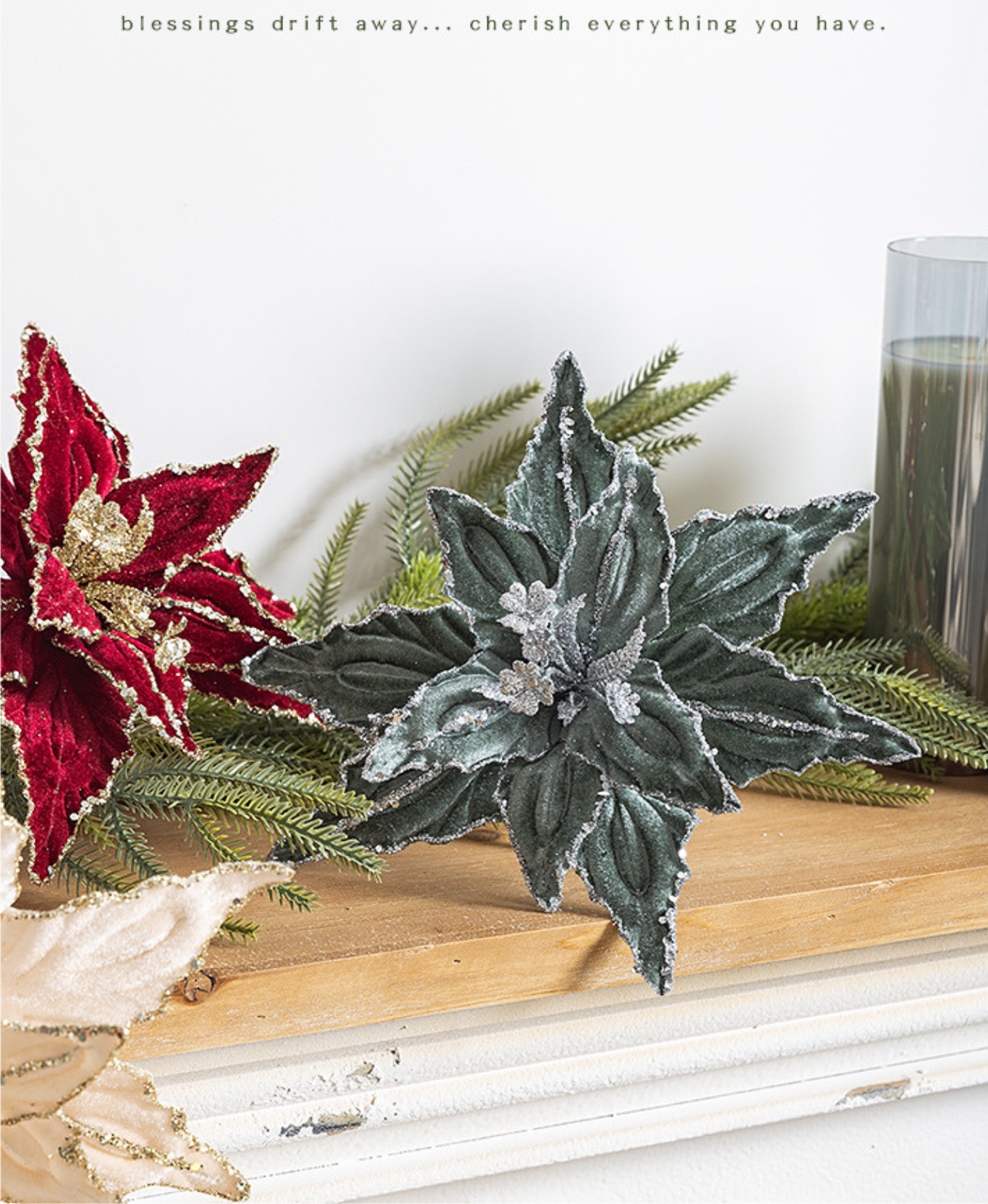 Christmas Velvet Bloom Ornament