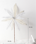 White Christmas Flower Ornament