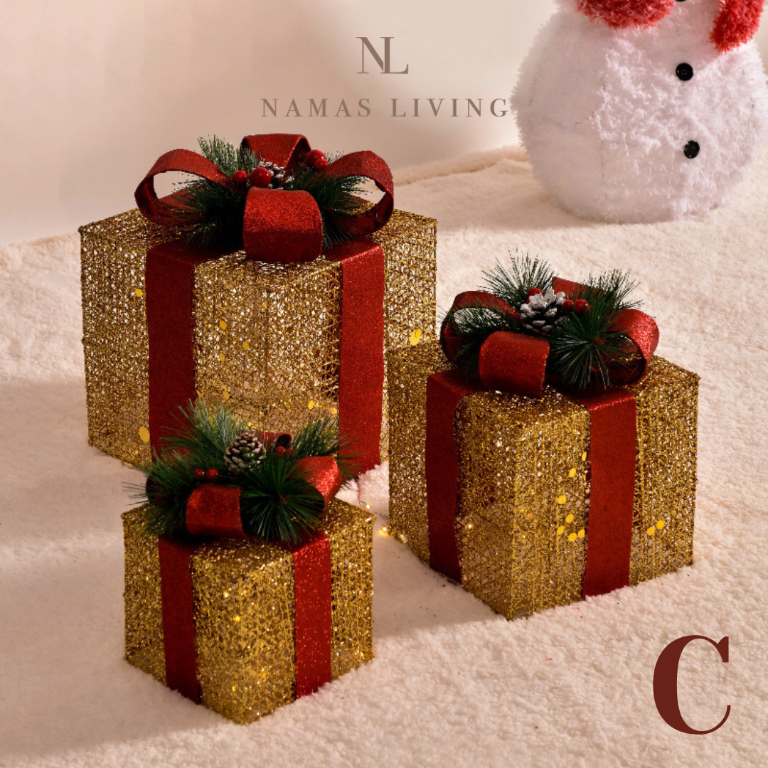 Luminous Christmas Tree Gift Box Decoration