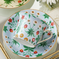 Serena Tea Cup & Saucer Set Pocelain