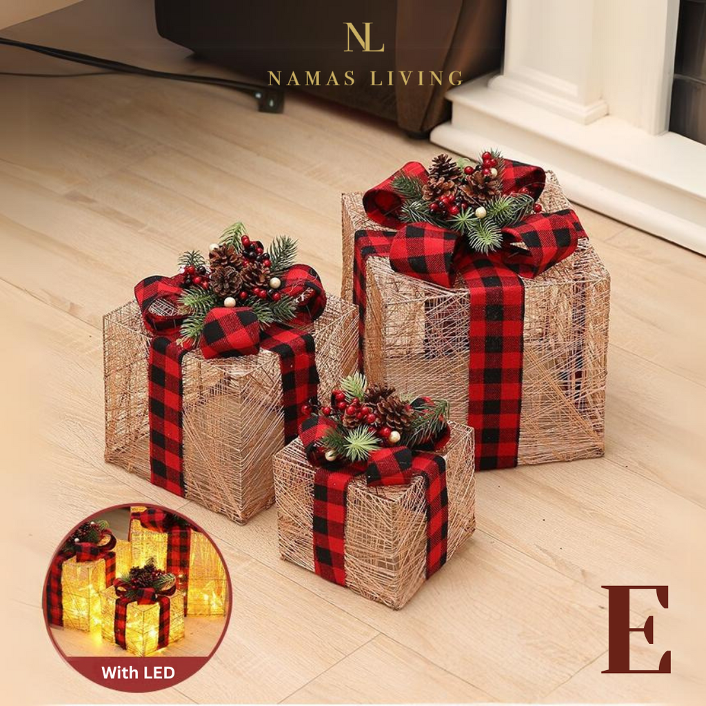 Luminous Christmas Tree Gift Box Decoration