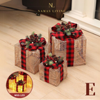 Luminous Christmas Tree Gift Box Decoration