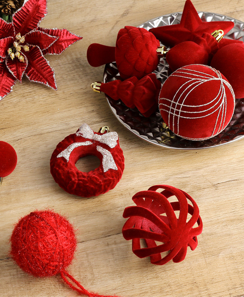 Merry Christmas Ornament Set – 38 Pcs