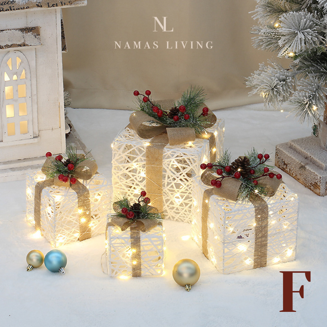 Luminous Christmas Tree Gift Box Decoration