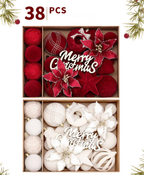 Merry Christmas Ornament Set – 38 Pcs