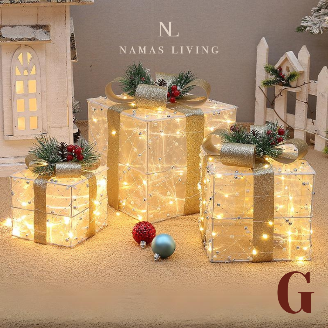 Luminous Christmas Tree Gift Box Decoration