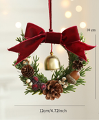 Rustic Bell Wreath Ornament
