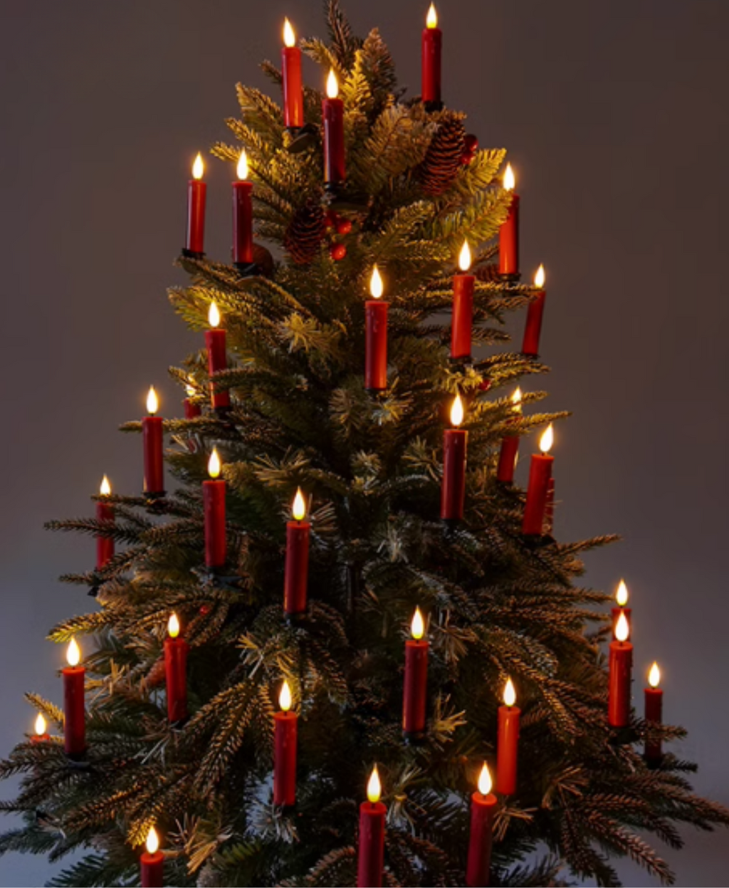 Christmas Tree Candle Clip Set