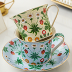 Serena Tea Cup & Saucer Set Pocelain