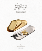 GIFTING INSPIRATION - Gold Oval Storage Tray