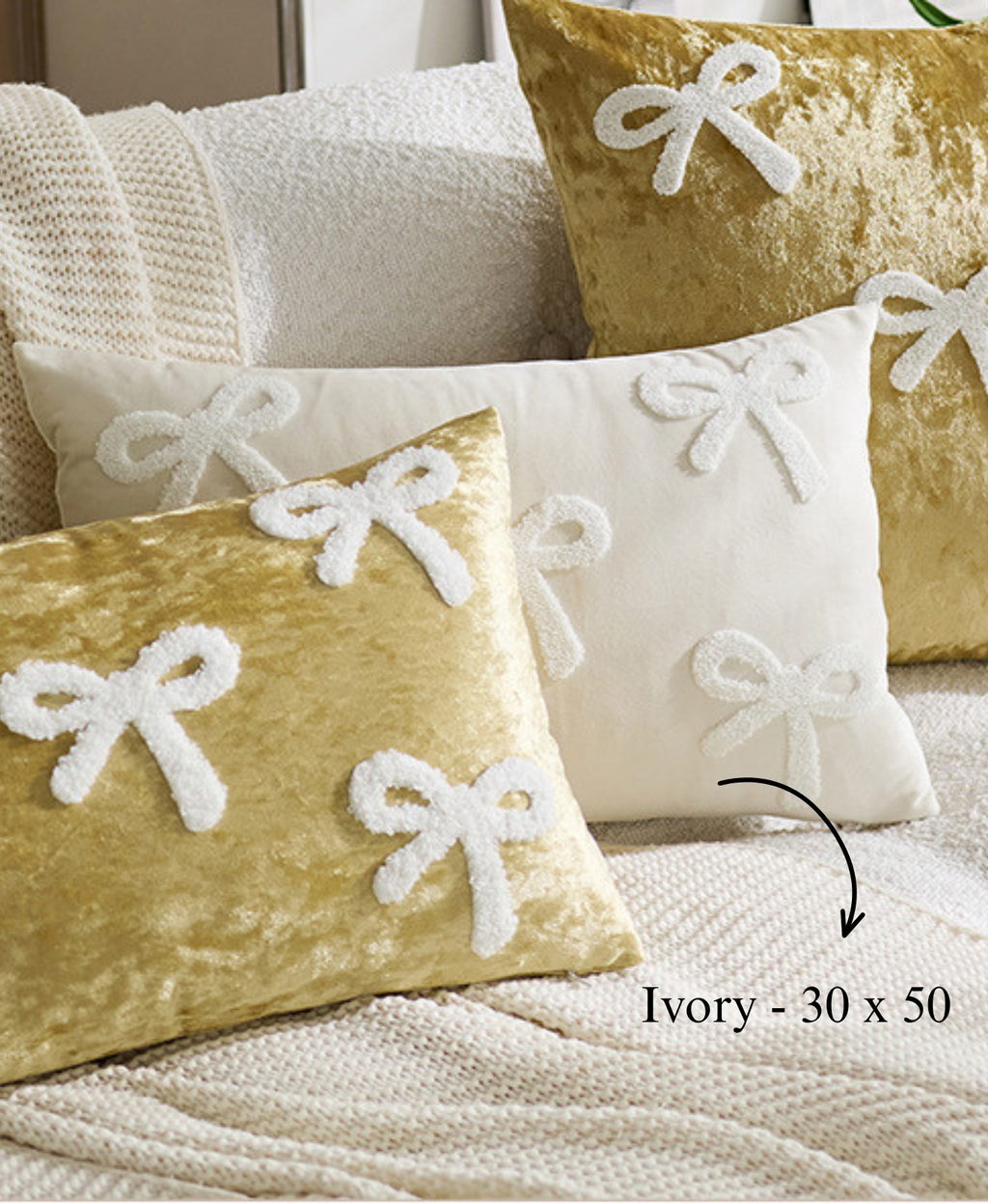 Coquette Bow Cushion Cover